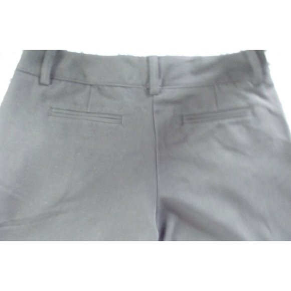 Mixit Size 4 Solid Black Bermuda Dress Shorts pleated buttons polyester stretch - Picture 11 of 12